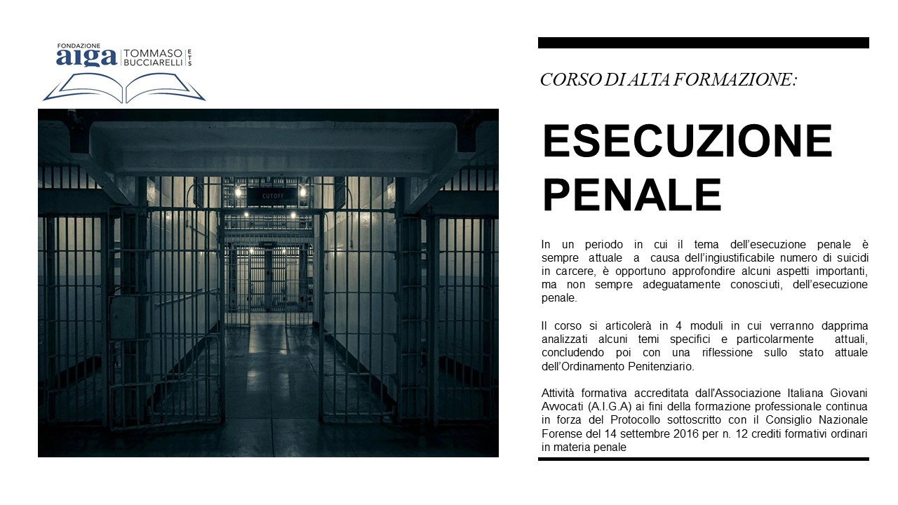 ESECUZIONE PENALE